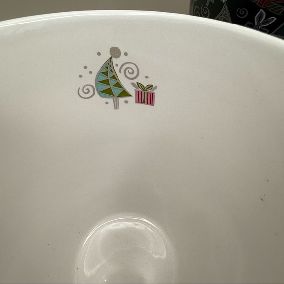 Set of 2 Starbucks 2003 Christmas Barista Coffee Mugs Holiday Trees Gifts 20 oz - Picture 7 of 11